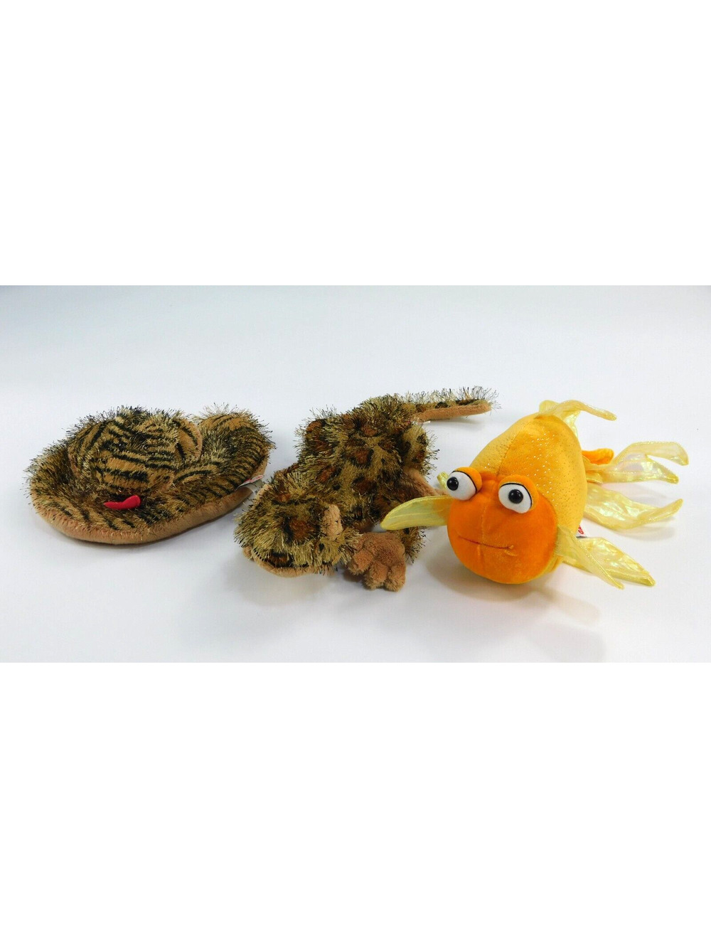Webkinz Plush Snake, Leopard Gecko, & Goldfish